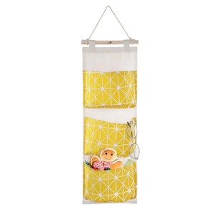 Racxily Wall Mounted Storage Bag Door Closet Hanging Storage Bag Organizer Waterproof 3 Pockets Pouch - 1 of 4