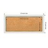 Amanti Art Eva Narrow Framed Corkboard, Natural Cork - 4 of 4