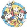 Boy's Disney Mickey & Friends Retro Circle Distressed T-Shirt - 2 of 4