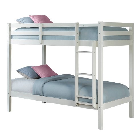 Twin Over Caspian Bunk Bed White, Bunk Bed Rails Target