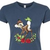 Women's - Disney - Christmas Botanical Butterfly Fitted Graphic T-Shirt - 2 of 3
