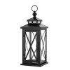 Lirio 17.5" Outdoor Lantern (Set of 2) - Black - Safavieh. - image 4 of 4