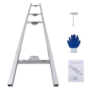 9 FT Rail Mill Guide System 3 Crossbar Kits Work with Chainsaw Mill, Aluminum Adjustable Saw Milling Rails System - 1 of 4