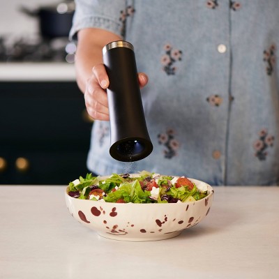Cole & Mason Electric Gravity Salt and Pepper Grinder Black