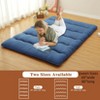 Japanese Floor Futon Mattress, Japanese Tatami Mat Folding Futon Mattress Sleeping Mattress Pad for Adults Kids, Roll Up Camping Mattress - 2 of 4