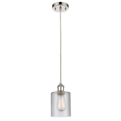 Cobbleskill - 1 Light Cord Hung Mini Pendant In Industrial Style-8 Inches Tall and 5 Inches Wide