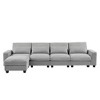 Extra-Large, Contemporary L-Shaped Sectional Sofa with Feather Padding, Multi-Functional Sofa with Flipable Chaise for the Living Area - 3 of 4