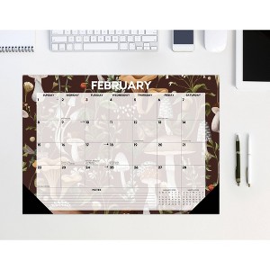 Willow Creek Press 17"x12" 2026 Woodland Mushroom Small Monthly Deskpad - 1 of 4