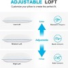 Aghana Digitals Cooling Shredded Memory Foam Pillows Set of 2, Queen Size - 4 of 4