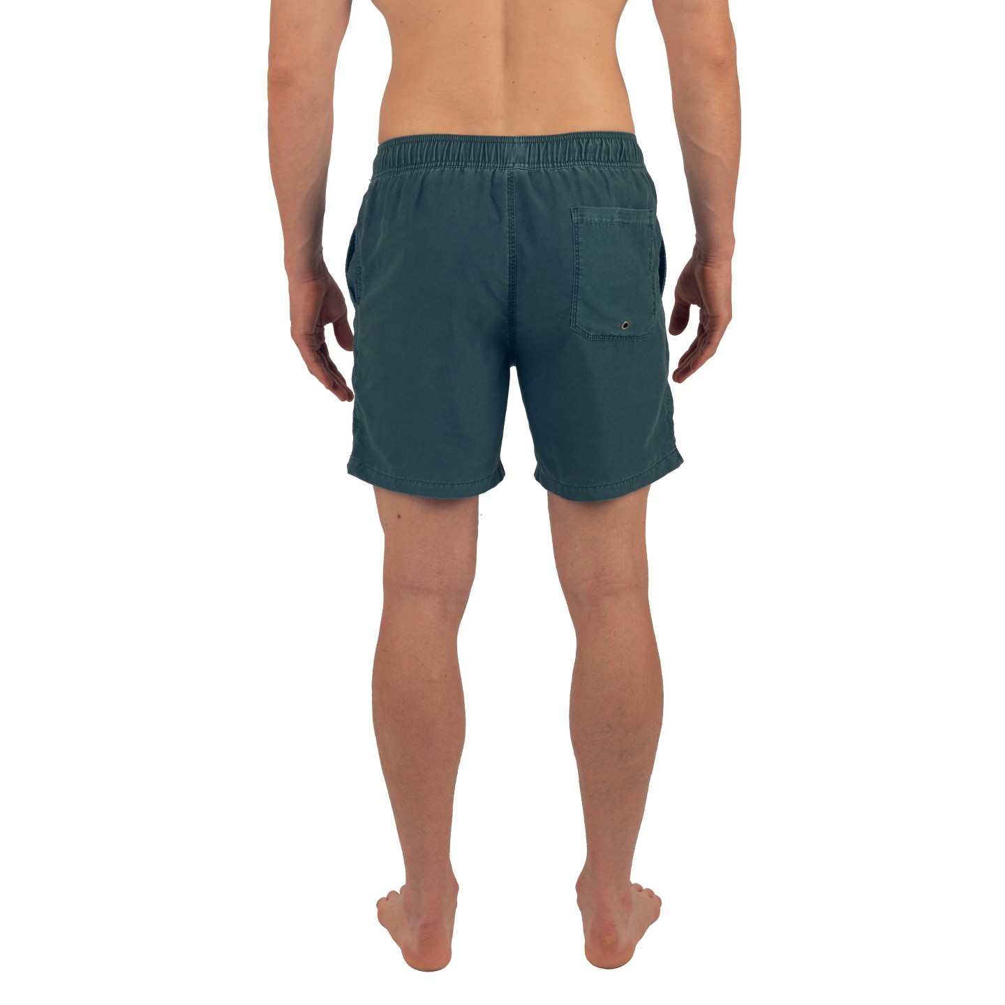 Мужские шорты Alpine Swiss Swim Shorts Beach Trunks Boardshorts Volley Shorts Quick Dry Swimwear Gray Green BoardShort Medium, цвет: Тёмный бирюзовый — фото 5