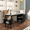 FUFU&GAGA Adjustable L-Shaped Home Office Desk with Large Storage Drawers - 4 of 4