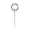 Black Bow Jewelry 14k White Gold, Amanda Collection, Small Block Style Initial F Pendant - 2 of 4