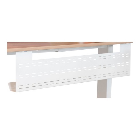 Stand Up Desk Store Under Desk Cable Management Tray Horizontal Computer  Cord Raceway And Modesty Panel (white, 39) : Target