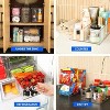 LunaLulinlk Clear Plastic Refrigerator Organizer Bins With Pull-Out Drawer and Dividers, Stackable Plastic Bins For Pantry Organization Storage - 3 of 4