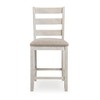 Royal Hampton Armless Wooden Barstool Set of 2, Textured Finish - 2 of 4