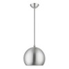 Livex Lighting Stockton 1 - Light Pendant in  Brushed Nickel/Polished Chrome - 4 of 4