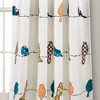 Lush Décor Rowley Birds Light Filtering Window Curtain Panels Multi 52x95+2 Set - 4 of 4