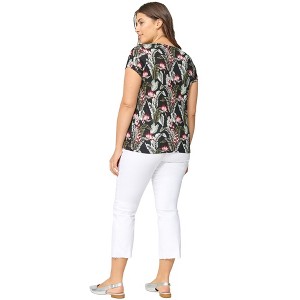 ellos Printed Cap Sleeve Tee - 1 of 4