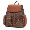 MKF Collection Issah Functional and Stylish Circular Pattern Vegan Leather Backpack by Mia K - 2 of 4