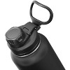 Hydrapeak 40oz Stainless Steel Double Walled Vacuum Insulated Water Bottle With Spill Proof Chug Lid (White) - 3 of 3