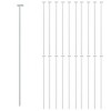 vidaXL Garden Plant Stakes 20 pcs Dark Green 35.8" Steel - 3 of 4