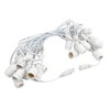 Novelty Lights 37.5 Feet Heavy Duty Light Strings and Sets with 25 Suspended E26 Sockets, White Wire PVC Stringer, 18" Spacing, End-To-End Connectable - 3 of 4