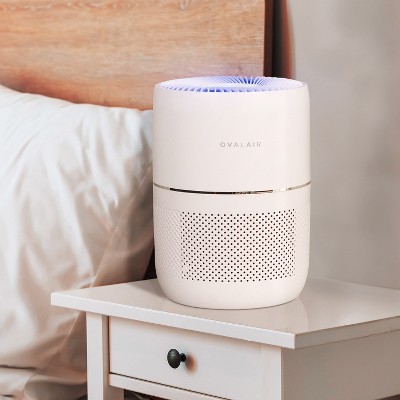 Oval White H13 HEPA Smart Desk Air Purifier