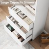 Coolmee 70 Inches Bookcase with Drawers, Farmhouse Tall Bookshelf Wooden Deep Storage Cabinet for Living Room, Study, Kitchen, Home Office - 4 of 4