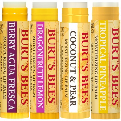 Burt&#39;s Bees Lip Balm - Tropical Fruit - 4ct