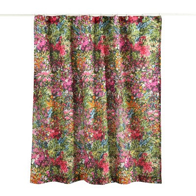 Standard Multicolor Cotton Floral Tub Curtain