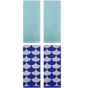 REGALWOVEN 4 Pcs Cotton Bathroom Decorative Hand Towels - 1 of 4