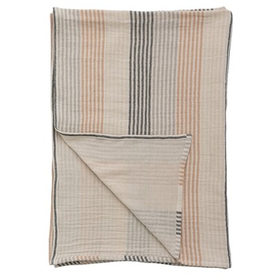 Storied Home Woven Cotton Double Cloth Yarn Dyed Tablecloth, Multicolor