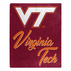 NCAA Signature Virginia Tech Hokies 50 x 60 Raschel Throw Blanket - 1 of 3
