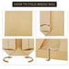 EcoSummer 250-Pack Kraft Bakery Bags with Window & Stickers – Greaseproof, Leakproof for Bread, Cookies & Pastries. - 4 of 4