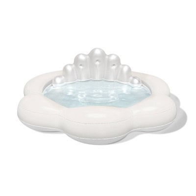 MINNIDIP 96'' x 60'' x 21'' Exclusive Resort Collection Fountain Pool 75 gal Novelty Kiddie Pool - Iridescent Pearl Shell