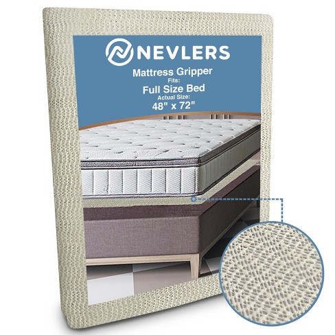 Nevlers Mattress Grip Pad - 48 x 72 Full Size Mattress Non Slip Pad