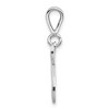 Black Bow Jewelry 14k White Gold, Maci Collection, Filigree Script Initial N Pendant - 2 of 4