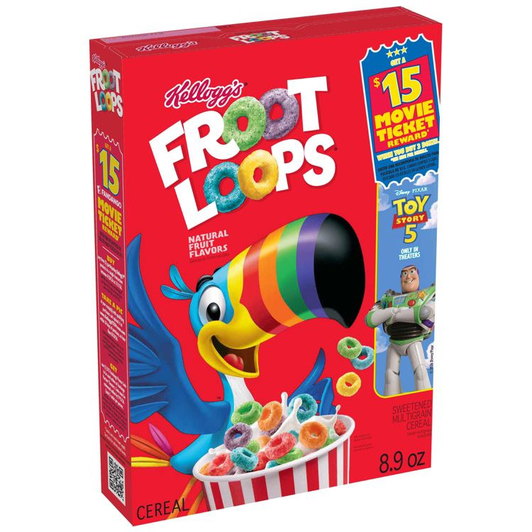 Kellogg's Froot Loops Breakfast Cereal, 1 of 14