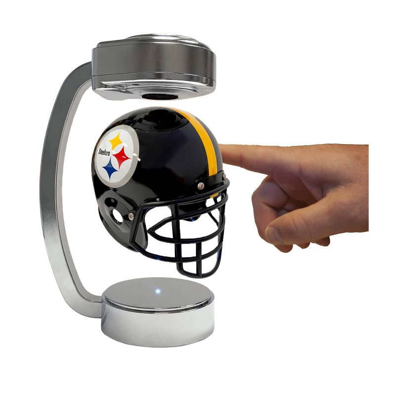 NFL Pittsburgh Steelers Chrome Mini Hover Helmet Sports Memorabilia, 2 of 3