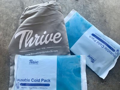 Thrive Gel Ice Packs (2 Pack), FSA HSA Approved Reusable Gel Packs for  Icing Injuries, Pain Relief & Rehabilitation Cold Compress Ice Pack Blue