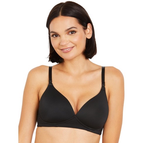 Women's Nursing Full Coverage T-Shirt Bra - Auden™ Black 38C