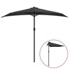 vidaXL Patio Umbrella Anthracite Polyester, Aluminum, Steel 106.3x56.7 in - 2 of 4