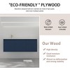 WhizMax 48" Floating Bathroom Vanity with Drop-Shaped Resin Sink - 4 of 4