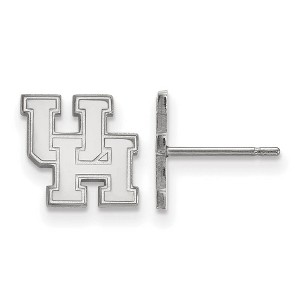 Black Bow Jewelry Sterling Silver Houston Cougars NCAA Post Earrings - 1 of 3