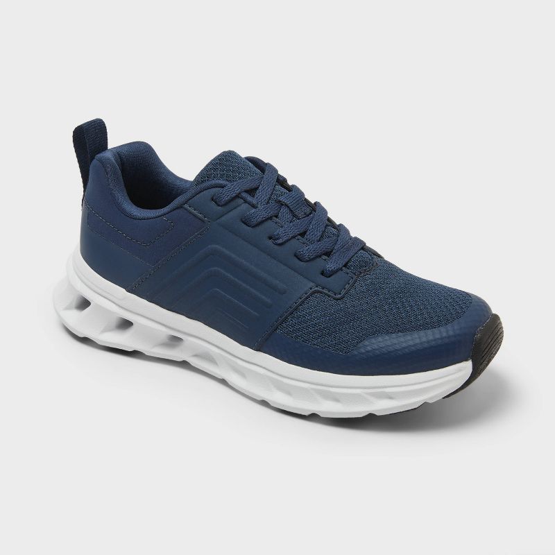 Kids' Blaine Lace-Up Performance Sneakers - All In Motion™ Navy Blue 13