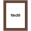 PosterPalooza | Traditional Brown Picture Frame - UV Acrylic, Foam Board Backing, Hanging Hardware - 2 of 4