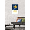 Trends International NBA Indiana Pacers - Logo 21 Framed Wall Poster Prints - 2 of 4