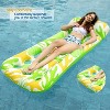 Jasonwell 2-Pack Inflatable Pool Float Loungers for Adults, 71"x31", Blue & Beige, Perfect for Sun Tanning & Water Fun at Pools, Lakes & Beaches - 4 of 4