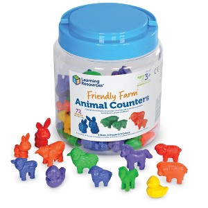 Learning Resources Friendly Farm Animal Counters, Set of 72 - 1 of 4
