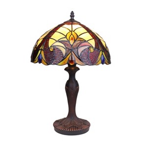 Chloe Lighting Adia Tiffany-Style Dark Bronze 1- Table Lamp 12 Inch Shade - 1 of 4